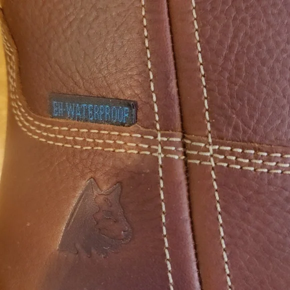 Steel Blue Heeler men's 8.5 cowboy style steel toed work boots 813945 brown - Picture 10 of 15